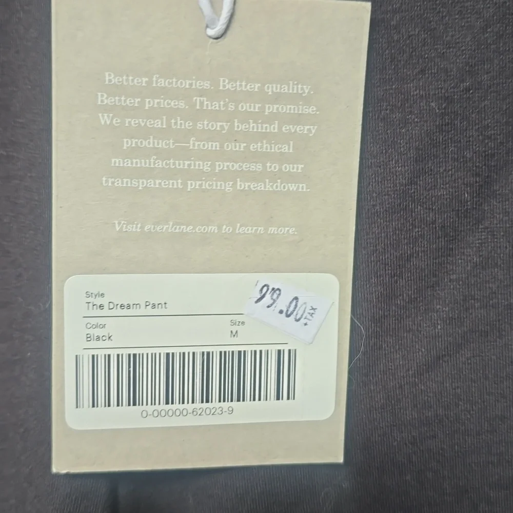 Everlane The Dream Pant Medium M black New - Picture 10 of 14